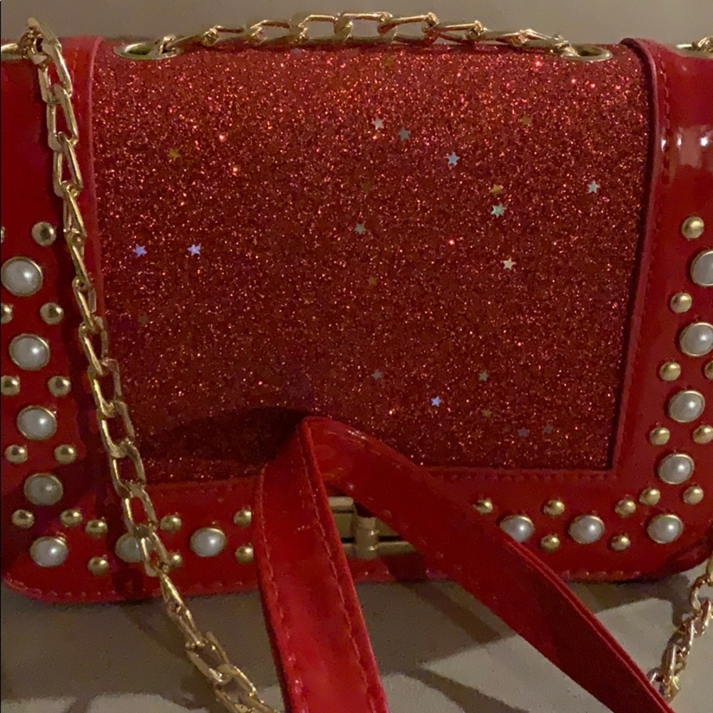 Red evening bag